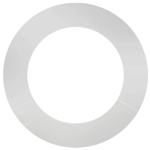 PIERŚCIEŃ DREWNY OBRZEŻE OGRODOWE METALOWE 5 SZT SREBRNY