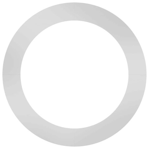 PIERŚCIEŃ DREWNY OBRZEŻE OGRODOWE METALOWE 5 SZT SREBRNY