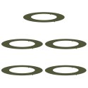 VidaXL odpowiedni dla płaskich pierścieni drzewa 5 pcs oliwkowy