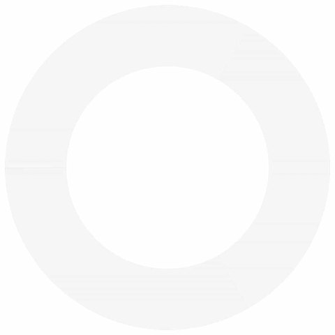 PIERŚCIEŃ DREWNY OBRZEŻE OGRODOWE METALOWE BIAŁY Ø50 / 80CM