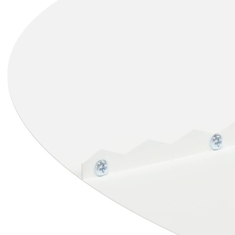 PIERŚCIEŃ DREWNY OBRZEŻE OGRODOWE METALOWE BIAŁY Ø60 / 90CM