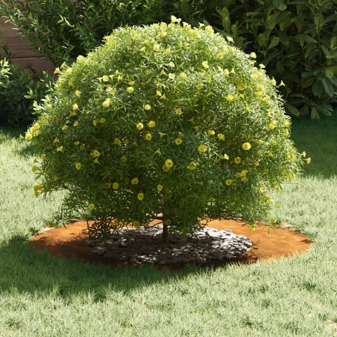 PIERŚCIEŃ DREWNY OBRZEŻE OGRODOWE METALOWE BRĄZOWY Ø40 / 70CM