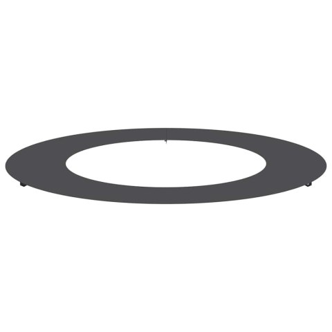 PIERŚCIEŃ DREWNY OBRZEŻE OGRODOWE METALOWE CZARNY Ø50 / 80CM