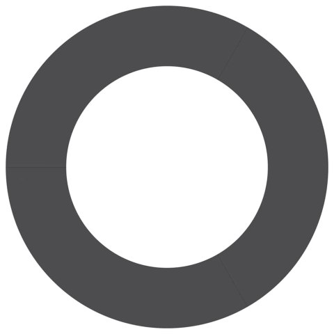 PIERŚCIEŃ DREWNY OBRZEŻE OGRODOWE METALOWE CZARNY Ø50 / 80CM