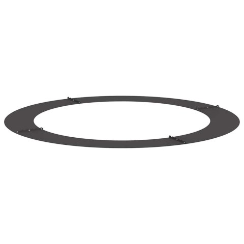 PIERŚCIEŃ DREWNY OBRZEŻE OGRODOWE METALOWE CZARNY Ø90 / 120CM