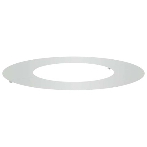 PIERŚCIEŃ DREWNY OBRZEŻE OGRODOWE METALOWE SREBRNY Ø40 / 70CM