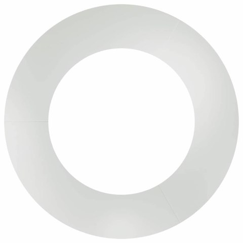 PIERŚCIEŃ DREWNY OBRZEŻE OGRODOWE METALOWE SREBRNY Ø50 / 80CM