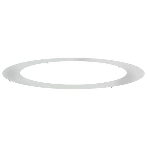 PIERŚCIEŃ DREWNY OBRZEŻE OGRODOWE METALOWE SREBRNY Ø90 / 120CM