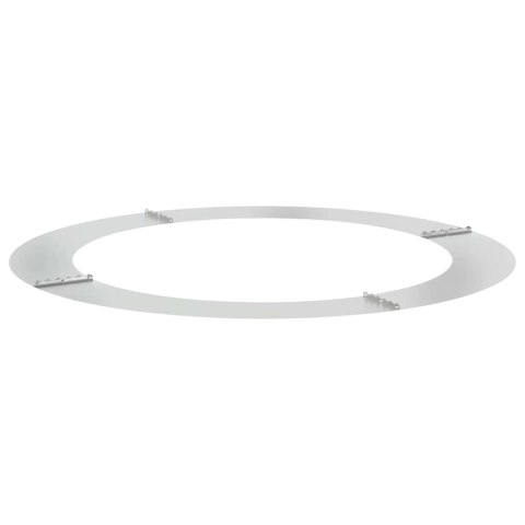 PIERŚCIEŃ DREWNY OBRZEŻE OGRODOWE METALOWE SREBRNY Ø90 / 120CM