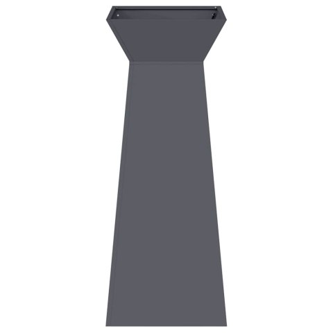 VidaXL Donica słupowa 2 pcs Antracyt 40 x 40 x 100 cm