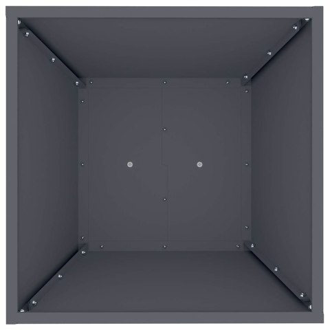 VidaXL Donica słupowa 2 pcs Antracyt 40 x 40 x 100 cm