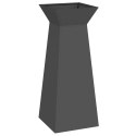 VidaXL Donica słupowa 2 pcs Czarny 40 x 40 x 100 cm