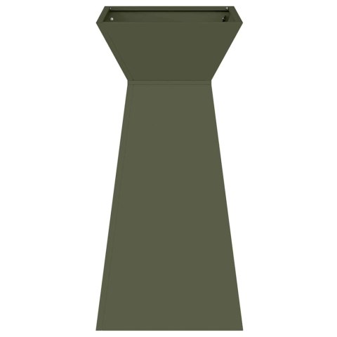 VidaXL Donica słupowa 2 pcs Oliwkowy 35 x 35 x 73 cm