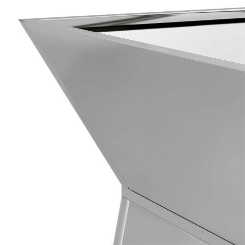 VidaXL Donica słupowa 2 pcs Srebrny 35 x 35 x 73 cm