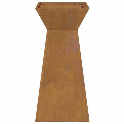 VidaXL Donica słupowa 2 pcs Srebrny 35 x 35 x 73 cm