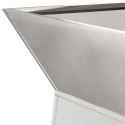 VidaXL Donica słupowa 2 pcs Srebrny 40 x 40 x 100 cm