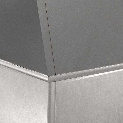 VidaXL Donica słupowa 2 pcs Srebrny 40 x 40 x 100 cm