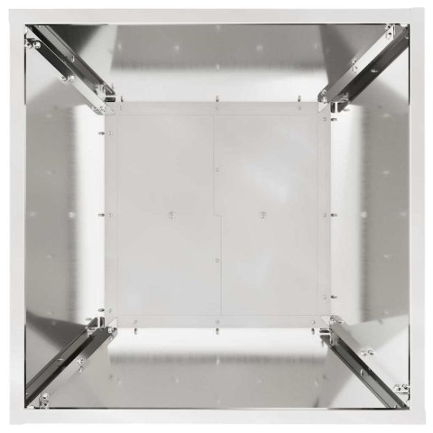 VidaXL Donica słupowa 2 pcs Srebrny 40 x 40 x 100 cm