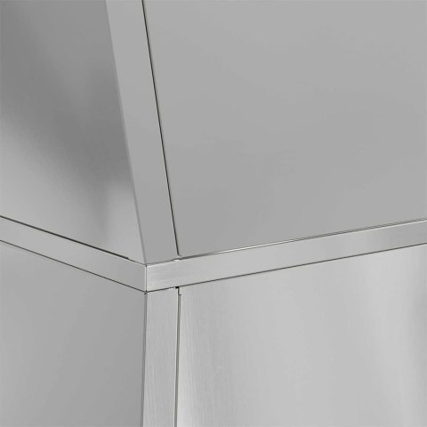 VidaXL Donica słupowa 2 pcs Srebrny 40 x 40 x 100 cm