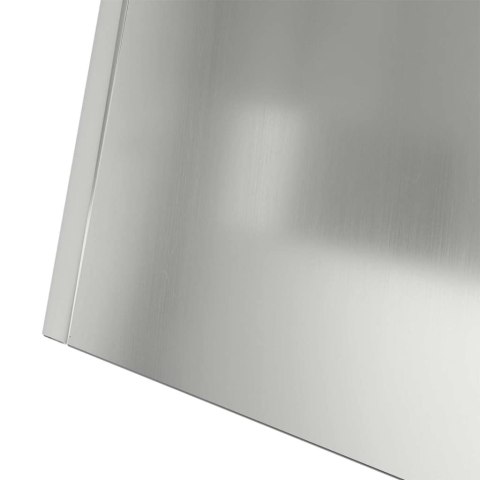 VidaXL Donica słupowa 2 pcs Srebrny 40 x 40 x 100 cm