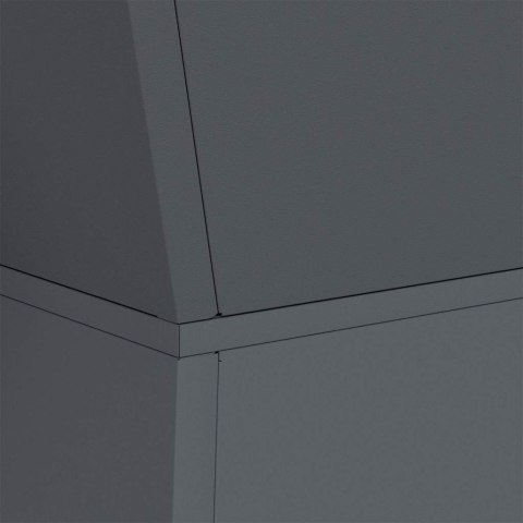 VidaXL Donica słupowa Antracyt 40 x 40 x 100 cm