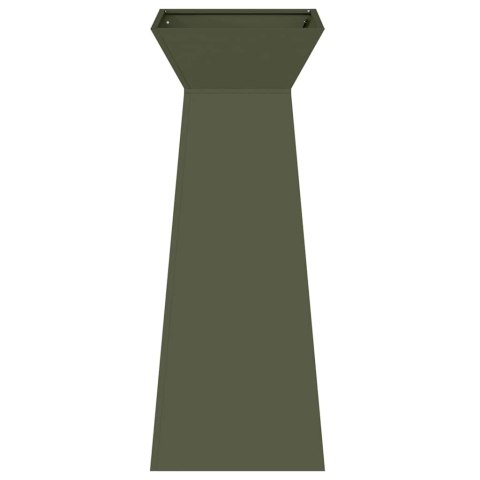 VidaXL Donica słupowa Oliwkowy 40 x 40 x 100 cm