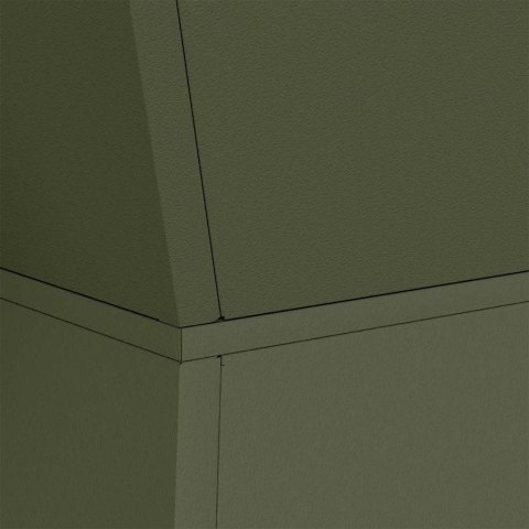 VidaXL Donica słupowa Oliwkowy 40 x 40 x 100 cm