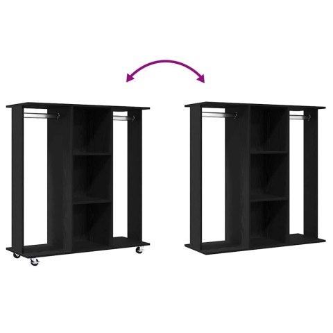 VidaXL Garderoba Czarny dąb 102 x 38 x 110 cm Materiał drewnopochodny