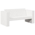 VidaXL Sofa Ogrodowa Biały 134 x 60 x 62 cm Lite drewno sosnowe