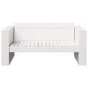VidaXL Sofa Ogrodowa Biały 134 x 60 x 62 cm Lite drewno sosnowe