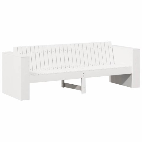 VidaXL Sofa Ogrodowa Biały 185,5 x 60 x 62 cm Lite drewno sosnowe