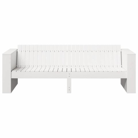 VidaXL Sofa Ogrodowa Biały 185,5 x 60 x 62 cm Lite drewno sosnowe