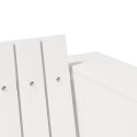 VidaXL Sofa Ogrodowa Biały 185,5 x 60 x 62 cm Lite drewno sosnowe