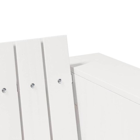 VidaXL Sofa Ogrodowa Biały 185,5 x 60 x 62 cm Lite drewno sosnowe