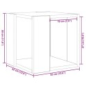 VidaXL Stolik kawowy Stare drewno 32 x 32 x 30 cm