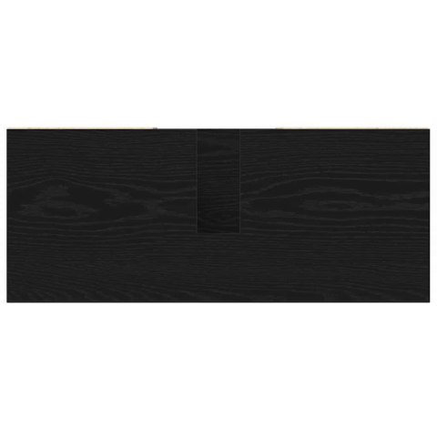 SZAFKA ŁAZIENKOWA Z PÓŁKĄ Z DRZWIAMI CZARNY 80X 33X 60CM