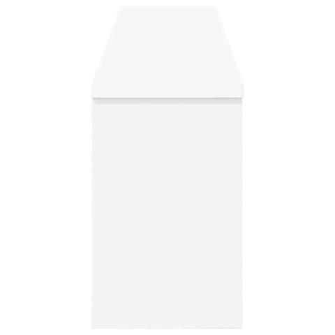 VidaXL Wieszak na płaszcze montowany na ścianie Biały 100 x 16 x 26 cm