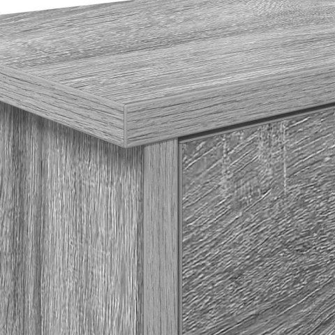 VidaXL Wieszak na płaszcze montowany na ścianie Szary dąb sonoma