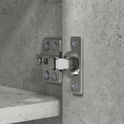 VidaXL Wieszak na płaszcze montowany na ścianie z półką Betonowy szary