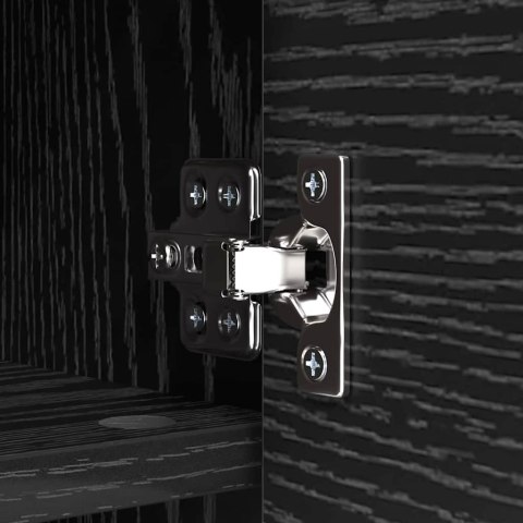 WIESZAK NA PŁASZCZE MONTOWANY NA ŚCIANIE Z PÓŁKĄ CZARNY DĄB