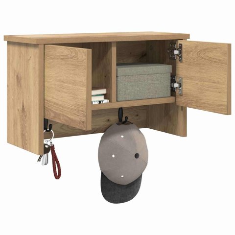 WIESZAK NA PŁASZCZE MONTOWANY NA ŚCIANIE Z PÓŁKĄ DĄB ARTISAN