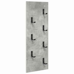 VidaXL Wieszak na płaszcze montowany na ścianie Betonowy szary