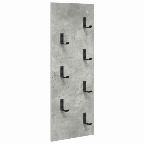 VidaXL Wieszak na płaszcze montowany na ścianie Betonowy szary