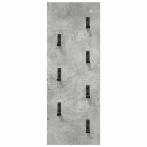 VidaXL Wieszak na płaszcze montowany na ścianie Betonowy szary