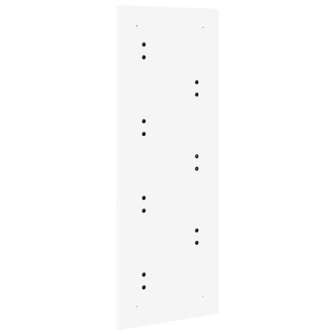 VidaXL Wieszak na płaszcze montowany na ścianie Biały 30 x 1.5 x 80 cm