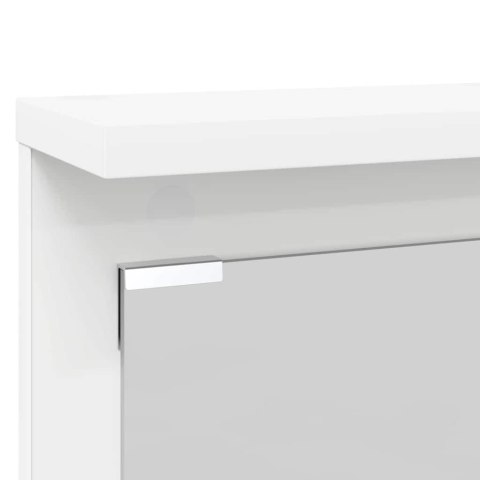 VidaXL Wieszak na płaszcze montowany na ścianie Biały 84 x 10 x 80 cm