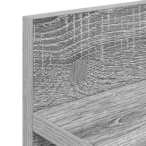 VidaXL Wieszak na płaszcze montowany na ścianie Szary dąb sonoma