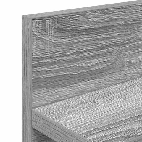 VidaXL Wieszak na płaszcze montowany na ścianie Szary dąb sonoma