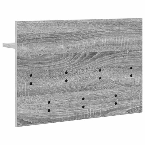 VidaXL Wieszak na płaszcze montowany na ścianie Szary dąb sonoma