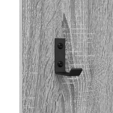 VidaXL Wieszak na płaszcze montowany na ścianie Szary dąb sonoma